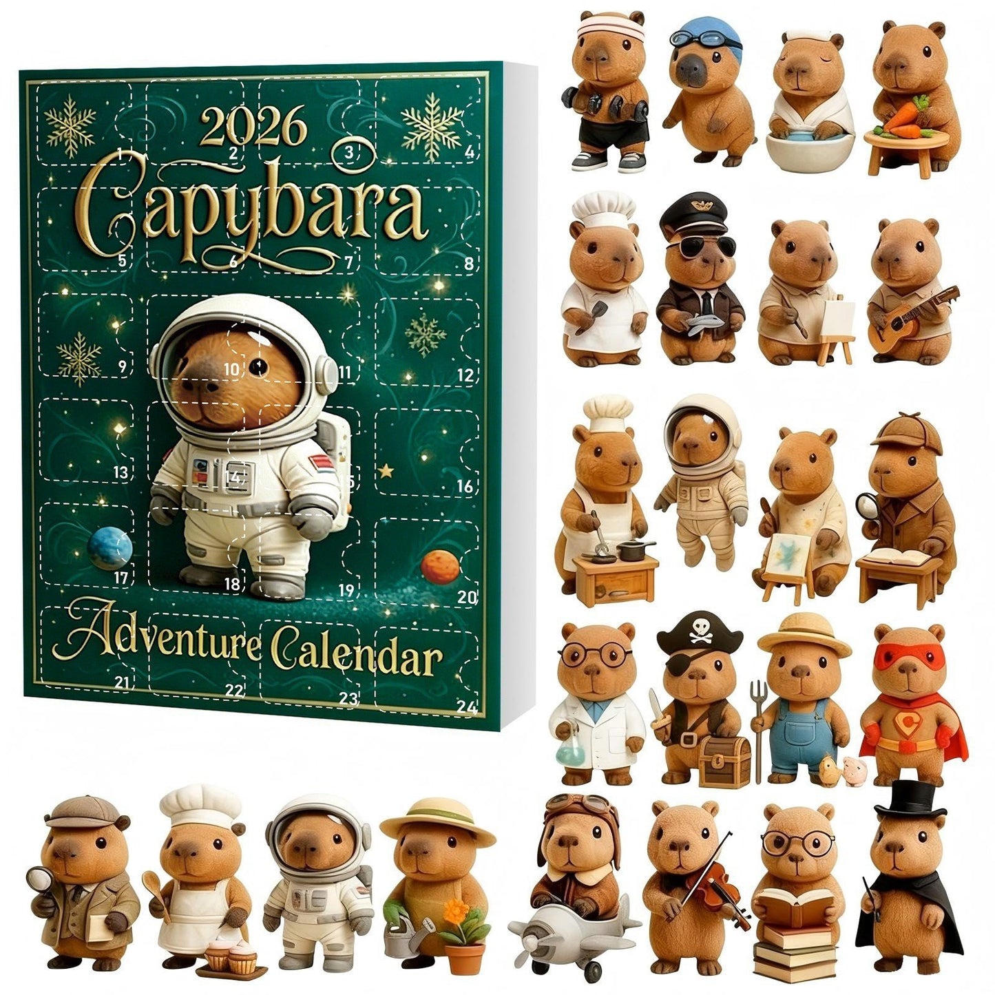 2026 3D Capybara Advent Calendar