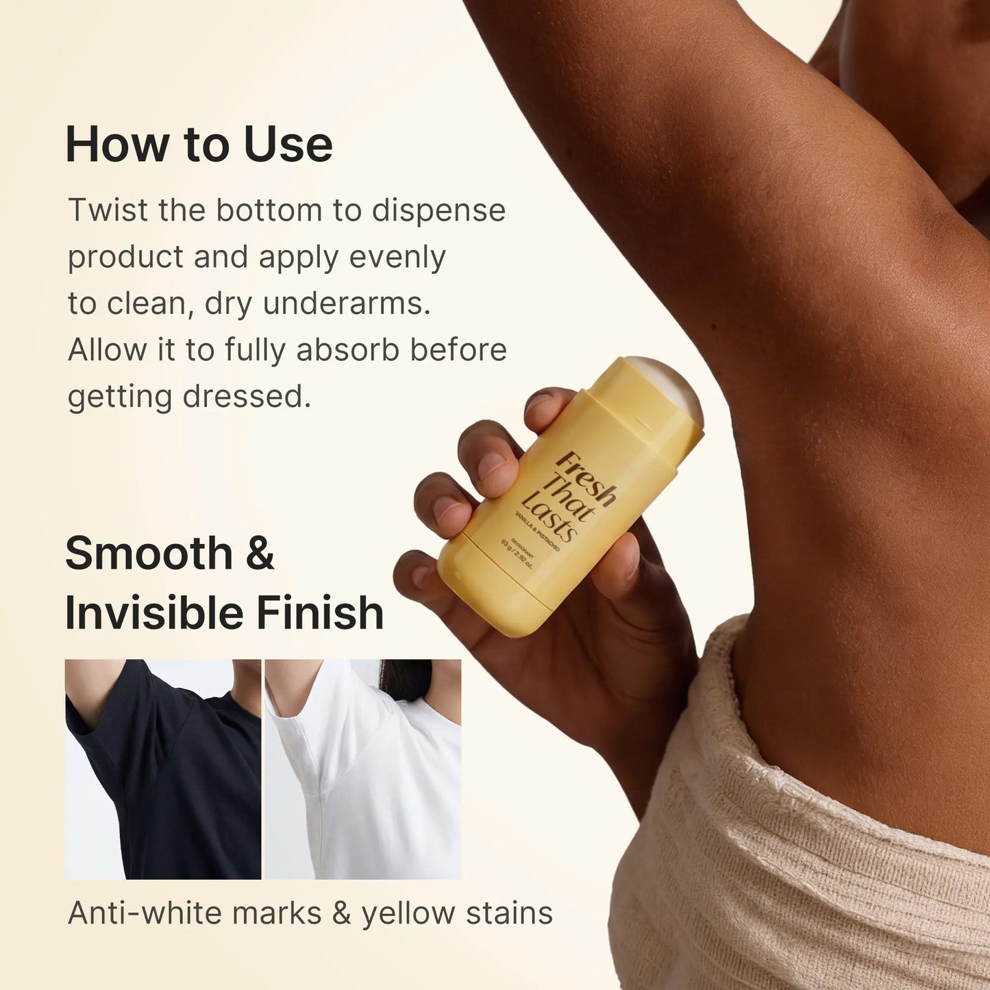 Deodorant & Antiperspirant Balm – Vanilla & Pistachio