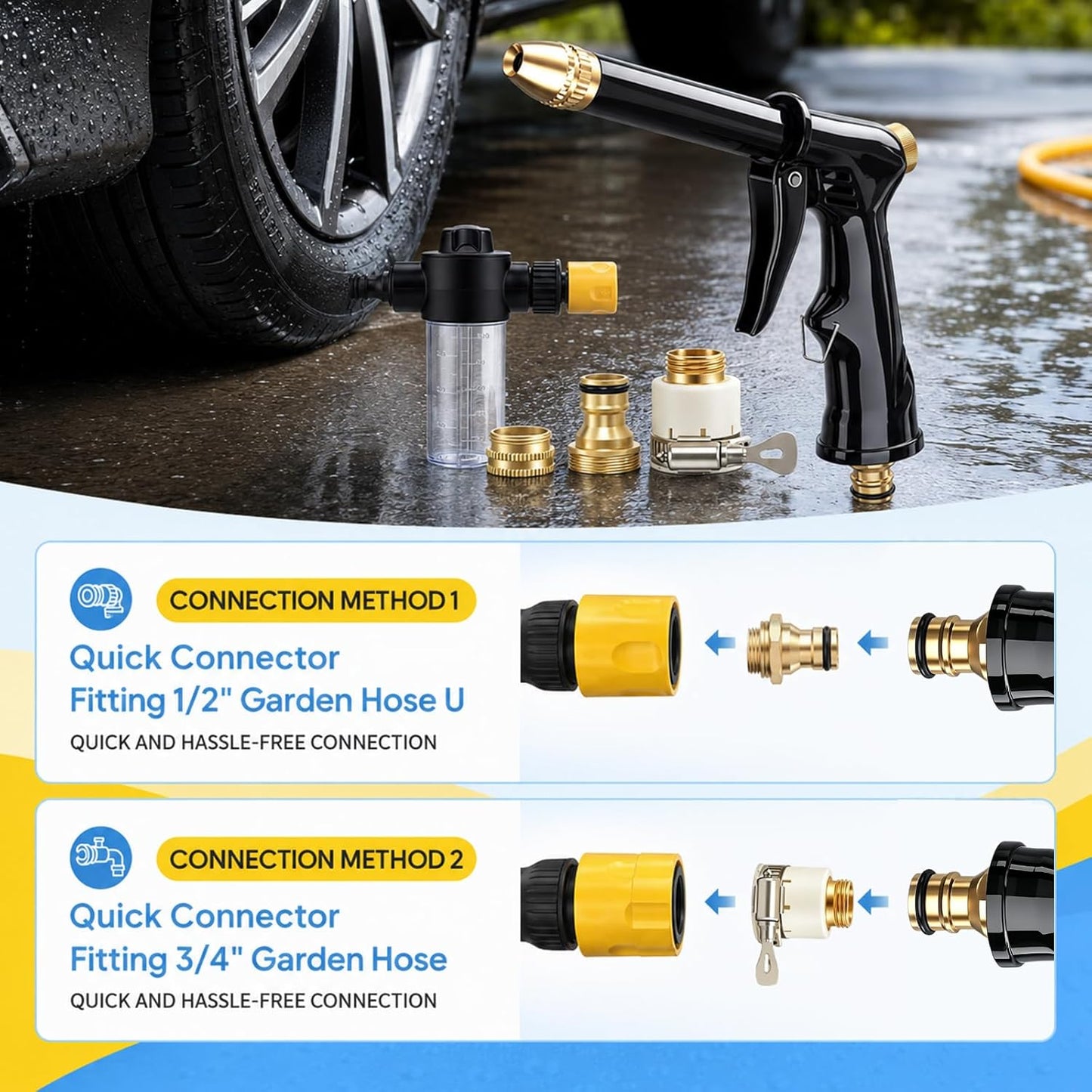 💦 LIMITED-TIME 49% OFF! ✨ High-Pressure Water Jet Gun – 2 Modes, Ergonomic, Leak-Proof 🧼