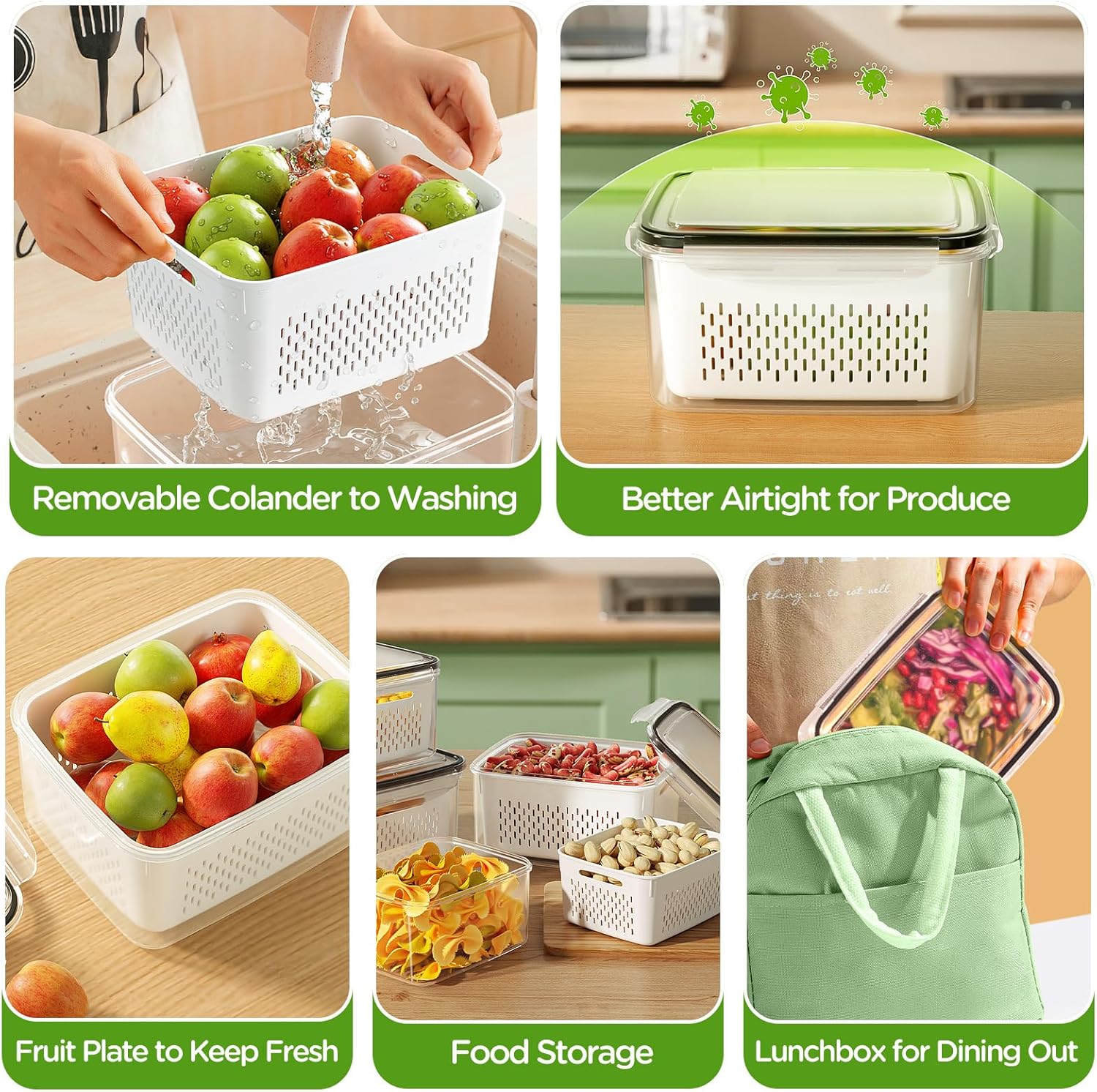 🔥🔥Hot Sale 🍓 Refrigerator Food Storage Containers – Keep Fruits Fresh