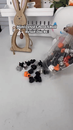 🎃🦆Mini Ducks (✨Devil, Ghost, & Skeleton Designs)
