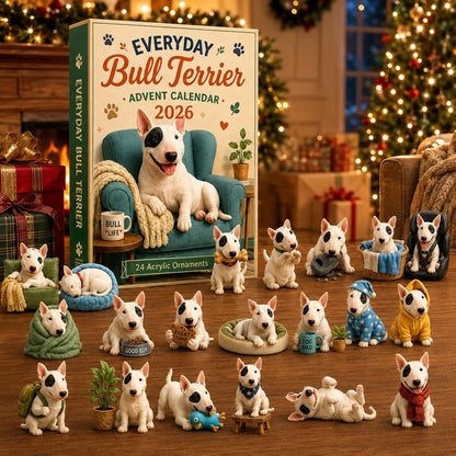🎄Last Day 49% OFF –✨Everyday Bull Terrier Advent Calendar 2026 - 24-Day Festive Countdown