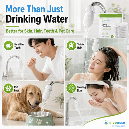 ⏰56%OFF⚡50K+ SOLD!💥Anti-Splash Kitchen Faucet Cotton Filter for Sediment & Rust Removal