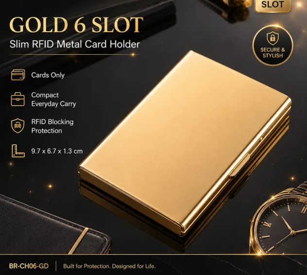 RFID Blocking Metal Card Holder