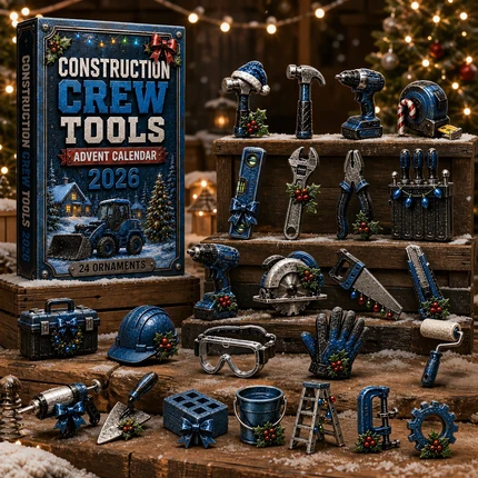 CHRISTMAS KICKOFF 49% OFF - 2026 Garage Handyman Tools Blind Box - 24‑Day Festive Countdown, Mini Tool Figurines Blind Box - Gift For Tool & DIY Lovers