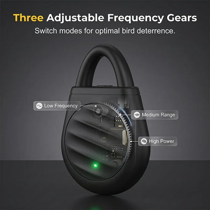 🔥Limited time offer Buy 3 get 2 free！🐦No more trouble from birds, beasts and locusts！Portable Ultrasonic Bird Repellent Keychain