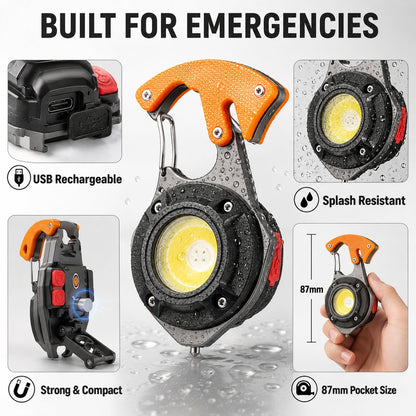 🔦 Mini Self-Defense LED Keychain Flashlight