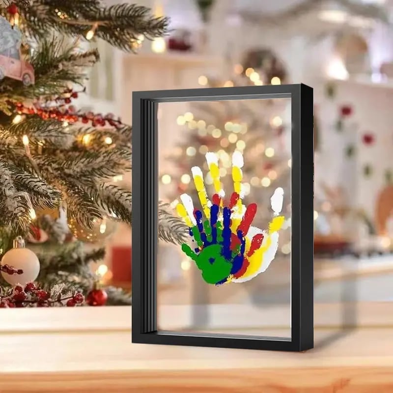 DIY Wooden Transparent Handprint Frame Set