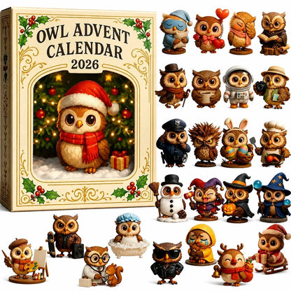 🔥Last Day 49% OFF - 🦉🎁Owl Advent Calendar 2026