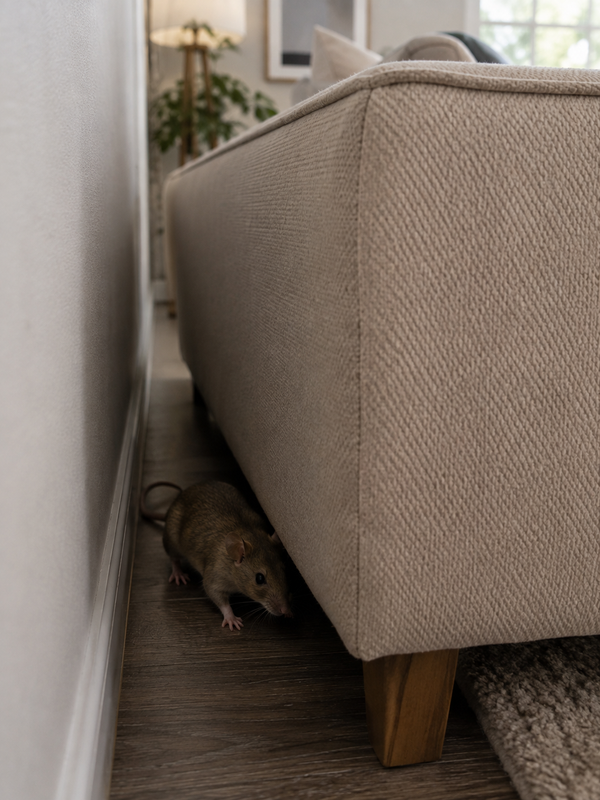 Behind Sofas