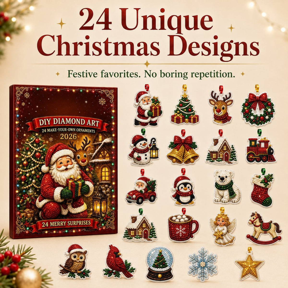 🔥LAST DAY 49% OFF-🎄24 Christmas Ornaments To Make & Hang