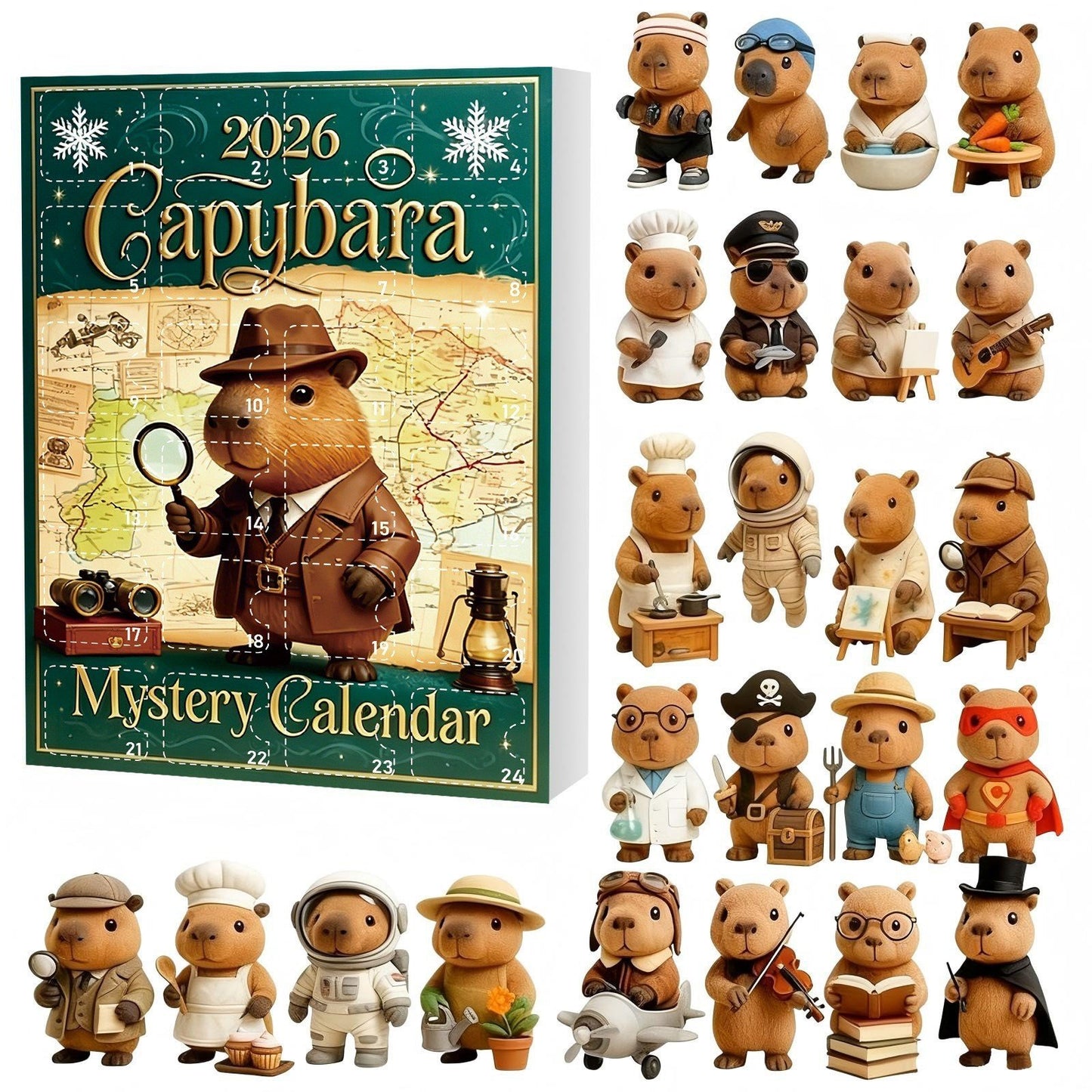 2026 3D Capybara Advent Calendar