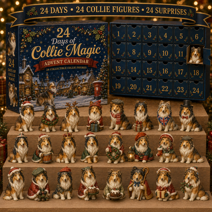 CHRISTMAS KICKOFF 49% OFF - 2026 Collie Magic Blind Box - 24‑Day Festive Countdown, Collie Figures Blind Box - Gift For Dog Lovers