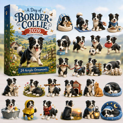 CHRISMAST KICKOFF 48% OFF - 2026 Grassland Running Sheepdog Blind Box - 24-Day Festive Countdown, Acrylic Charms Blind Box - Gift For Dog Lovers