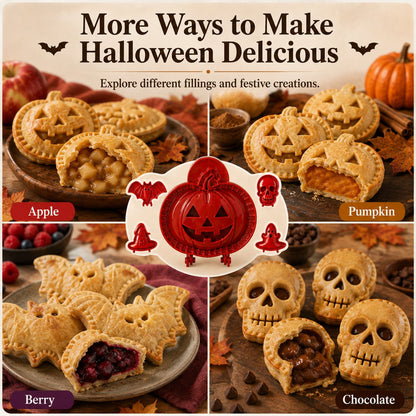 🎃 8-Piece Halloween Mini Hand Pie Mold Set