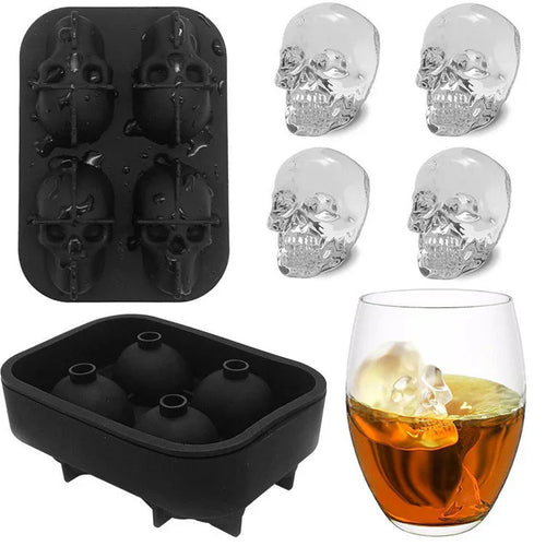 3D Skull Silicone Ice Cube Mould