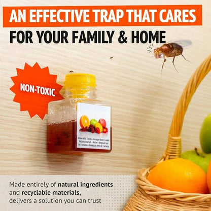 LAST DAY BUY 2 GET 1 FREE🔥Ultra-Strong Fruit Fly Trap - User Friendly (Up to 3 Weeks per Bottle)