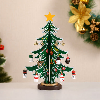 🎄 DIY Wooden Christmas Tree Ornament Set | Festive Wooden Craft Kit For Christmas Decorating