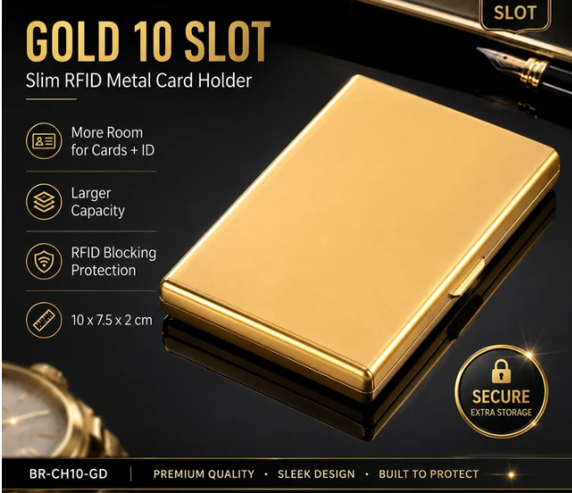 RFID Blocking Metal Card Holder