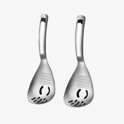 Multi-functional grinding spoon made of 304 stainless steel | For garlic, ginger, puree, and baby food