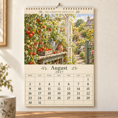 The Garden We Grew Up In – 2027 British Garden Wall Calendar