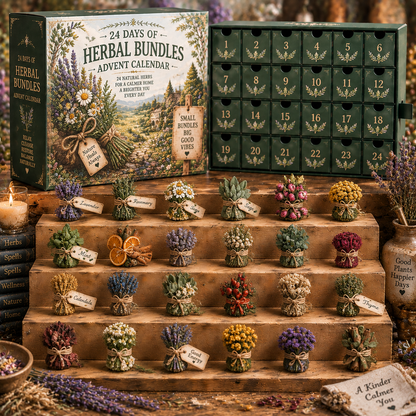 CHRISTMAS KICKOFF 49% OFF - 2026 Days of Herbal Bundles Blind Box - 24‑Day Festive Countdown, Herbal Bundles Themed Collectible Miniatures Blind Box - Gift For Dried Herb & Nature Lovers