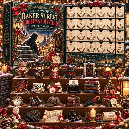 CHRISTMAS KICKOFF 49% OFF‑2026 24‑Day London Detective Mystery Countdown Blind Box‑Festive Collectible Miniatures Advent Calendar‑Gift For Whodunnit Puzzle Fans