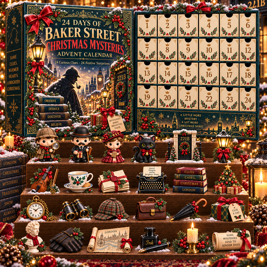 CHRISTMAS KICKOFF 49% OFF‑2026 24‑Day London Detective Mystery Countdown Blind Box‑Festive Collectible Miniatures Advent Calendar‑Gift For Whodunnit Puzzle Fans