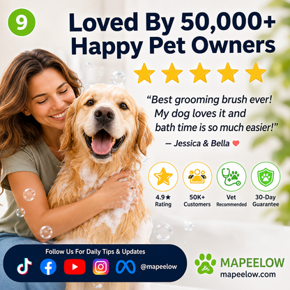 🎉 2026 Sale — Over 32,400 Sold 🧴 Pet Bath Brush – Grooming Tool 🐾