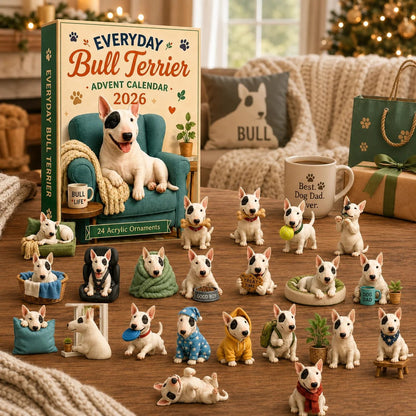 🎄Last Day 49% OFF –✨Everyday Bull Terrier Advent Calendar 2026 - 24-Day Festive Countdown