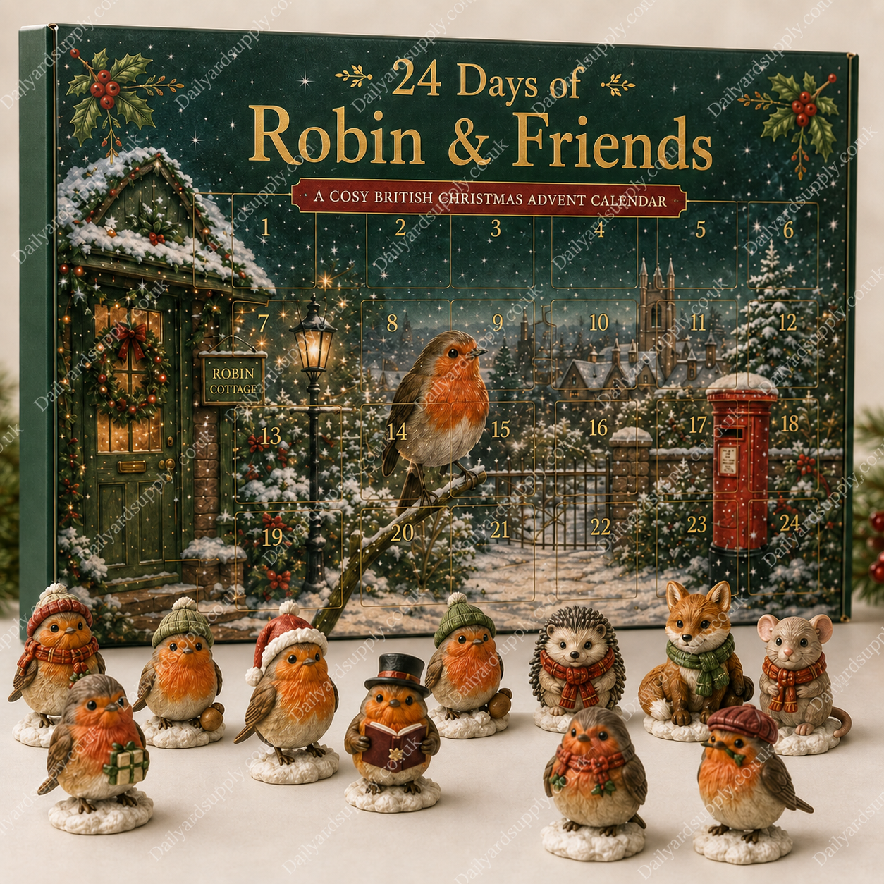 🎄🐦 24 Days of Robin & Friends Acrylic Advent Calendar✨🎁