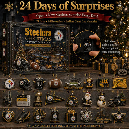🏈🎄 24 Days of Black & Gold Football – Pittsburgh Fan Christmas Collector Countdown