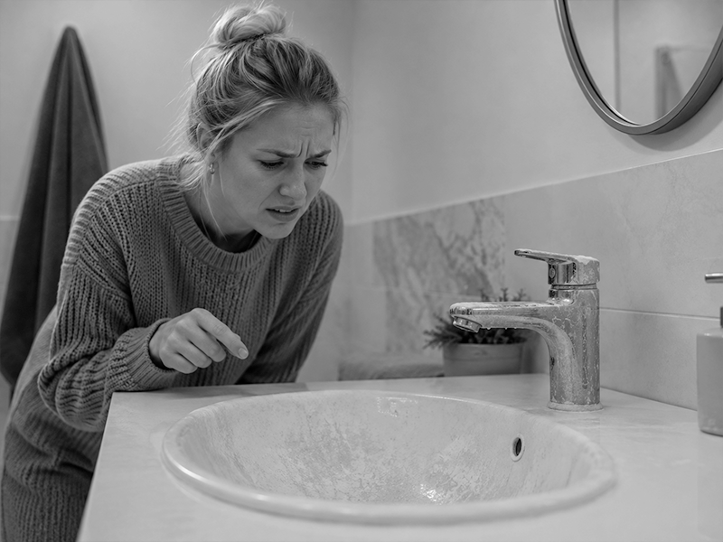 Yellowed Sink