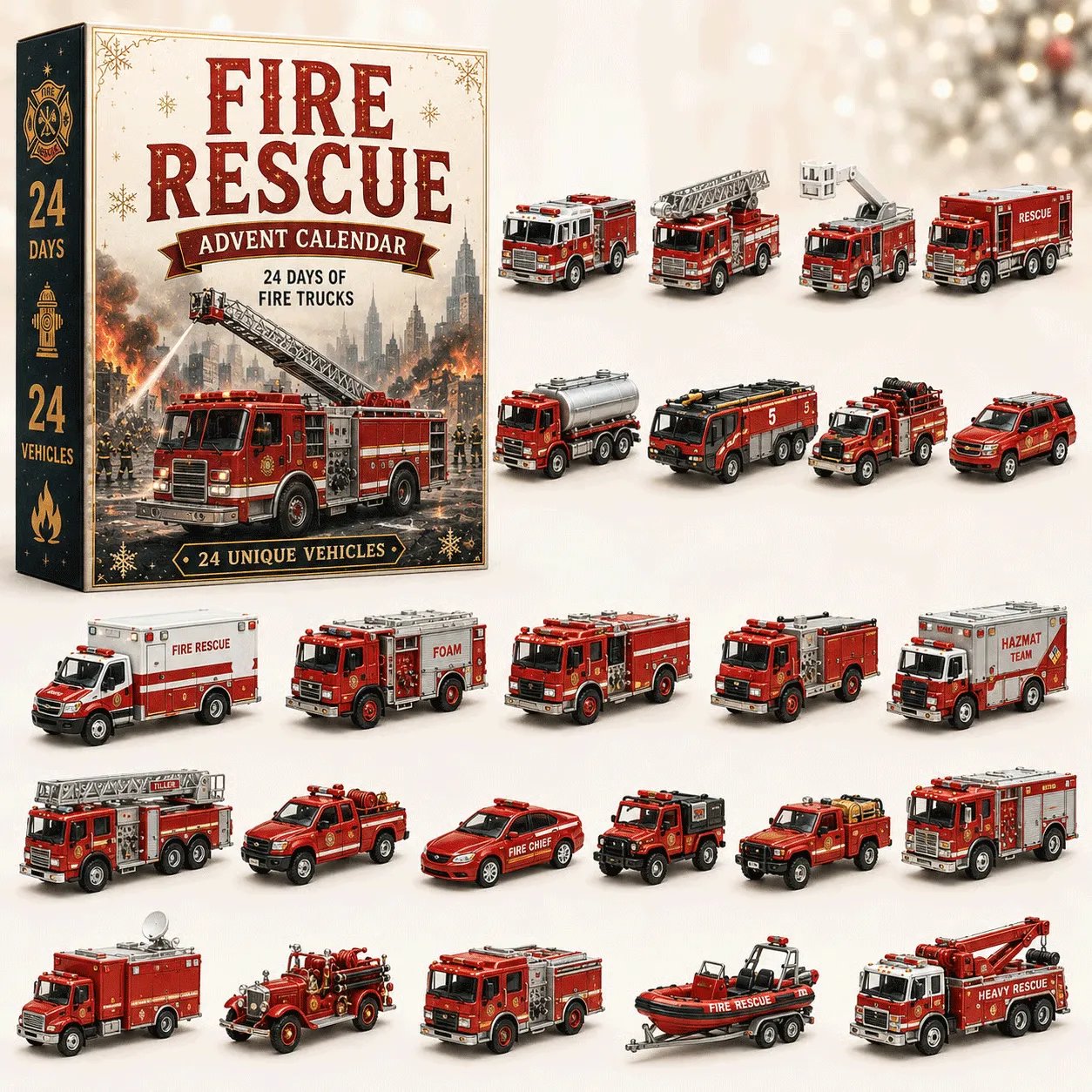 🚜Build the Fleet Collection 24-Day Vehicle Advent Calendar Series