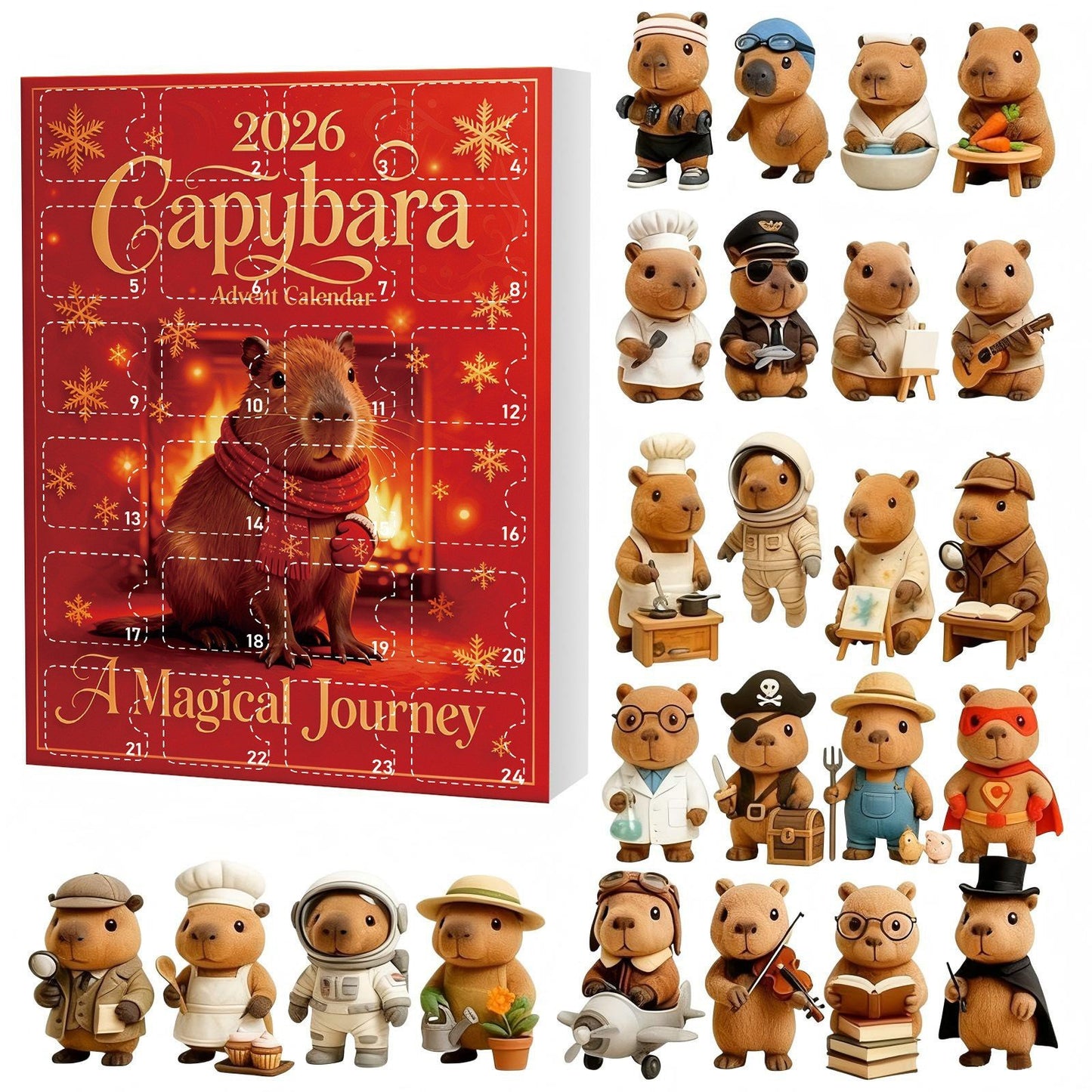 2026 3D Capybara Advent Calendar