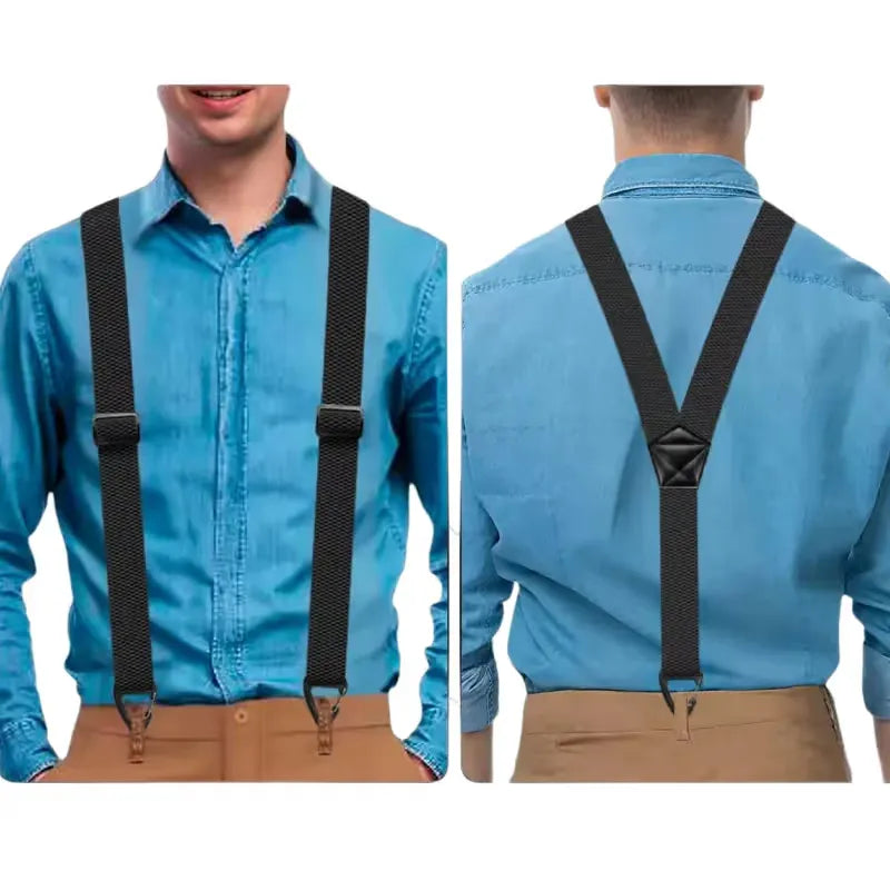 📢Men's X-Back Suspenders with Hook Clips