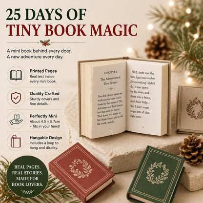 📚 25-Day Mini Book Advent Calendar – A Book Lover's Christmas Countdown