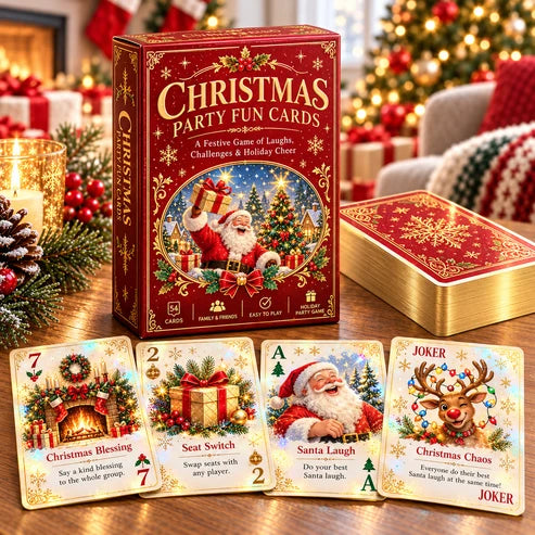Christmas Party Fun Playing Cards