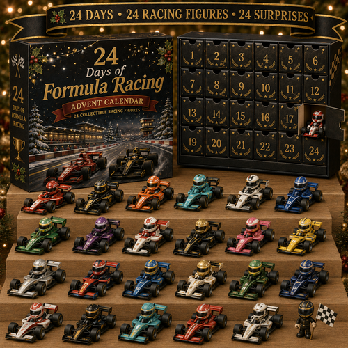 CHRISTMAS KICKOFF 49% OFF - 2026 Formula Racing Blind Box - 24‑Day Festive Countdown, Racing Figures Blind Box - Gift For Motorsport Fans