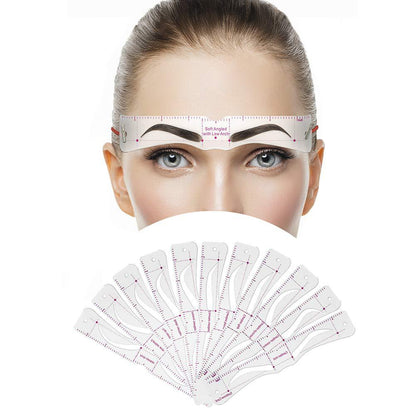 12-Shape Eyebrow Stencil Kit | Easy Brow Shaping Guide