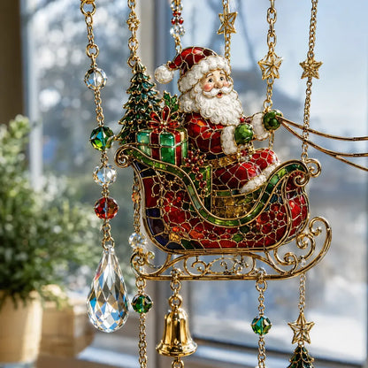 🔥Last Day 49% OFF - Handmade Christmas Stained Glass Window Hanging