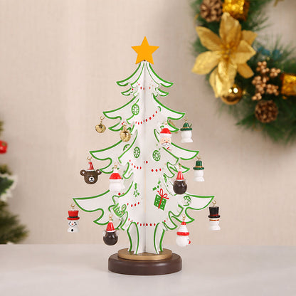 🎄 DIY Wooden Christmas Tree Ornament Set | Festive Wooden Craft Kit For Christmas Decorating