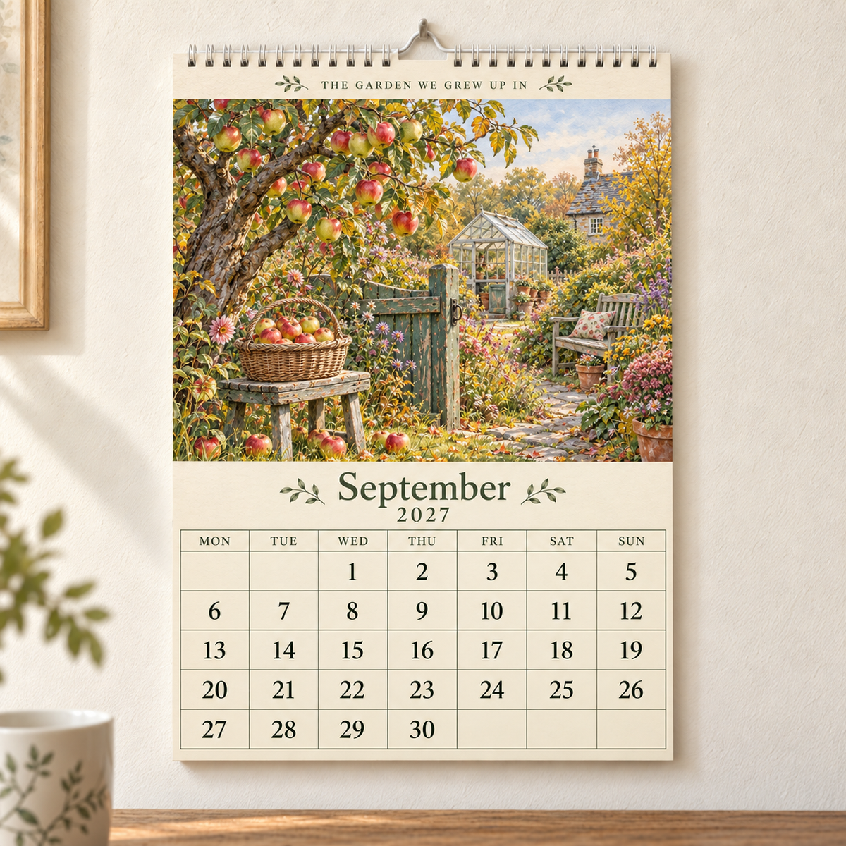 The Garden We Grew Up In – 2027 British Garden Wall Calendar