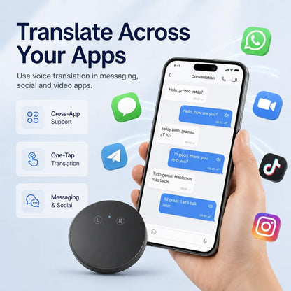 AI Pocket Translator – Real-Time Two-Way Voice Translation in 165+ Languages