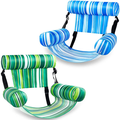 ⚡Hot Sales 49% OFF🔥Inflatable Pool Floats Adult, 2 Packs  Floating Lounge Chairs