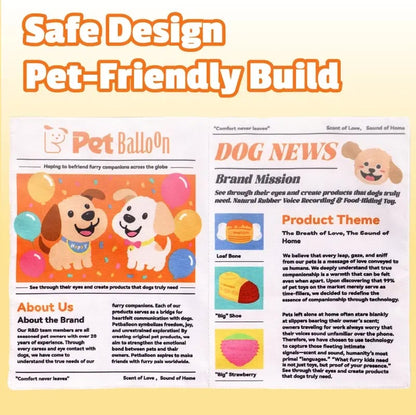 🔥HOT SALE🔥🔥3-Pack Bundle🔥Crinkle Newspaper Dog Toy for Boredom Relief, Interactive Chew Toy for Dogs