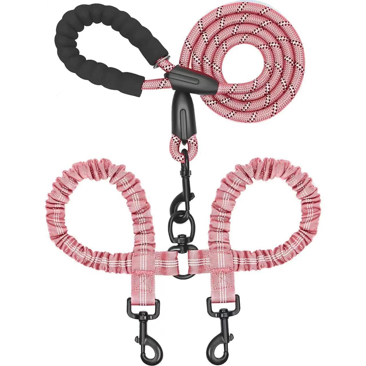 🐕Heavy Duty Dog Leash with Shock Absorbing Bungee