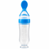 🌸👶 90ml Baby Food Squeeze Feeder – One-Hand Feeding Spoon with Suction Base