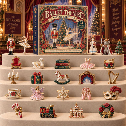 CHRISTMAS KICKOFF 49% OFF - Ballet Theatre Advent Calendar 2026 - 24-Day Festive Countdown, Acrylic Charms Blind Box - Gift For Theatre Lovers AC0TM302