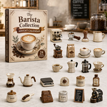 CHRISMAST KICKOFF 49% OFF - Barista Coffee Craft Advent Calendar 2026 - 24-Day Festive Countdown, Acrylic Charms Blind Box - Gift For Coffee Lovers AC0TH159